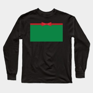 Green Red White Christmas Gift Wrap Long Sleeve T-Shirt